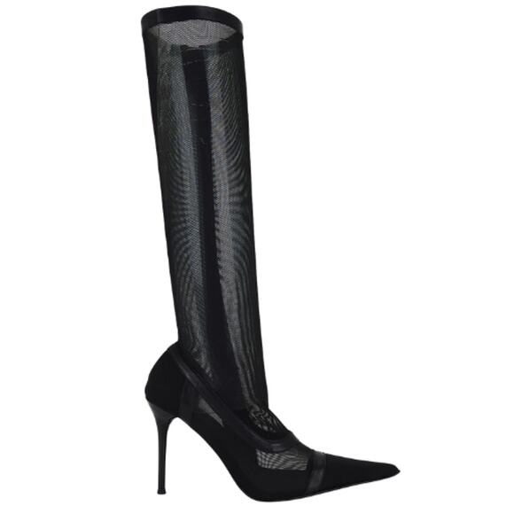 Jeffery Campbell Stockings Boots in Black EUC Size 7 - Picture 2 of 9